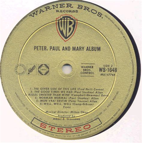 ALBUM - PETER PAUL AND MARY (LP) - Reefer Records