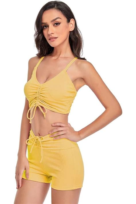 BONETA DE TART Kadın Mayo Vintage Dantelli Yüksek Bel Mayo İki Adet Kadın Şort Bikini Üstü