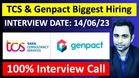 TCS Genpact Biggest Off Campus Hiring Genpact Work From Home