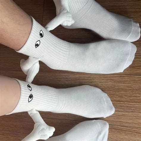 Alobee Calcetines De Tubo Medio Con Manos Para Hombre Y Mujer Medias