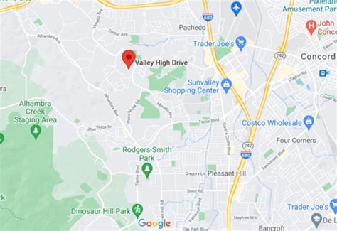 Valley High Pleasant Hill Nbhd California Area Map And More