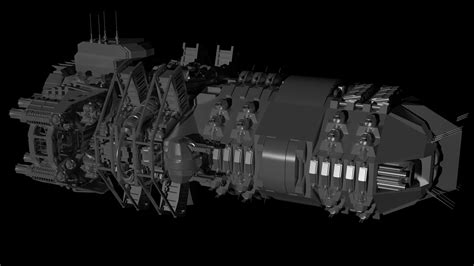 The spaceship Dreadnought MK2 3D model 3D model | CGTrader