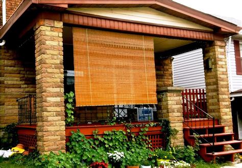 Outdoor Bamboo Shades for Porch