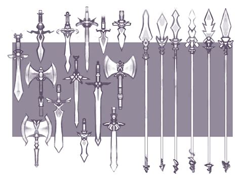 artstation weapon sketches