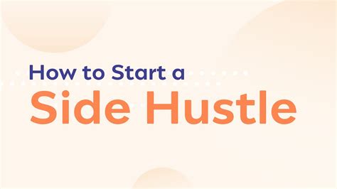 How To Start A Side Hustle Important Information Before Starting