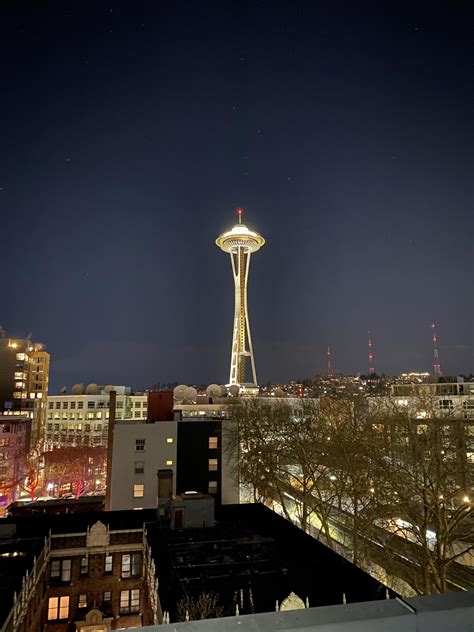 Space needle at night : r/Seattle