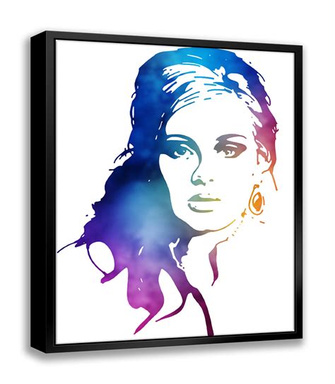 Atx Art Group Llc Adele Pop Art Giclee On Canvas With Float Frame Vertical Wayfair