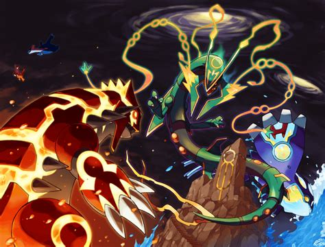 Rayquaza Groudon and Kyogre Wallpapers - Top Free Rayquaza Groudon and ...