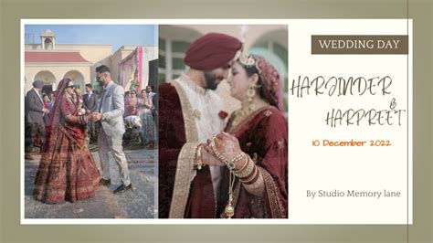 Punjabi Wedding Day Harjinder Harpreet Studio Memory