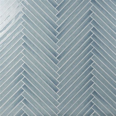 Carolina Sky Blue 2x20 Polished Ceramic Tile Ceramic Wall Tiles