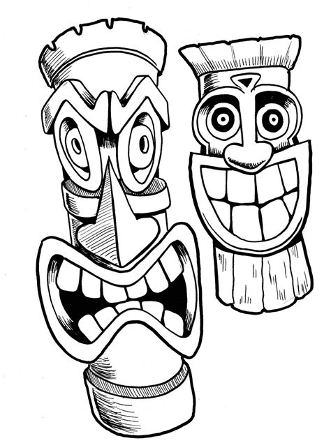 Tiki Head Drawing At Getdrawings Free Download