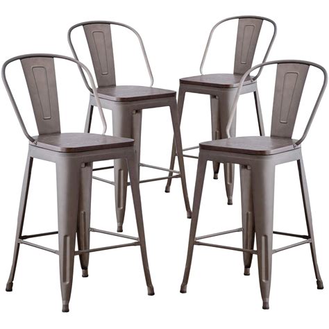 Amazon Aklaus Metal Bar Stools Set Of Inch Barstools Counter