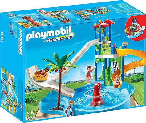 Parque acuatico con toboganes de Playmobil — DonDino juguetes