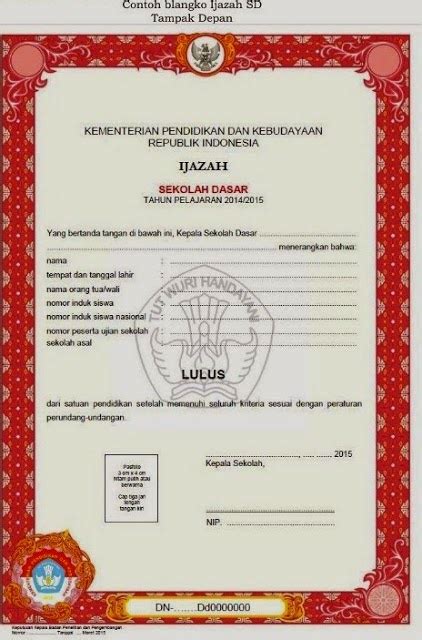 Contoh Pengisian Ijazah Paud Aplikasi Ijazah Tk Paud Ra Format Excel