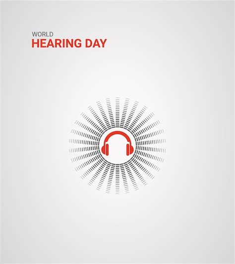 Premium Vector World Hearing Day Music Wave Hearing Day Design For