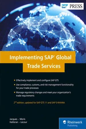 Pdf Implementing Sap Global Trade Services By Yannick Jacques Nd