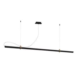 Pendente LED Office Retangular 3000K 18W Bivolt 3x120x3cm Alumínio