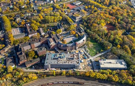 Duisburg Von Oben Baustelle F R Einen Erweiterungs Neubau Auf Dem