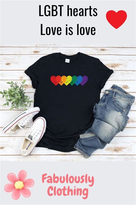 Lgbt Rainbow Hearts Lgbtqia Gay Pride Rainbow T Shirt Tank Top