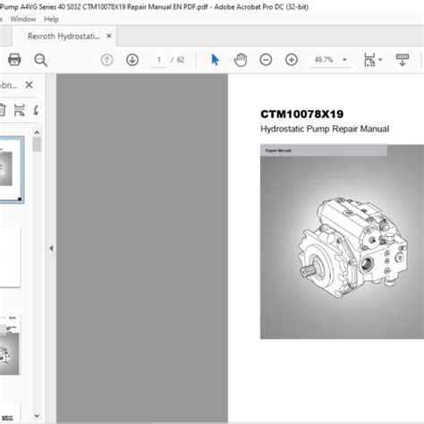 Rexroth Mobile Hydraulics A Vm Ctm X Repair Manual En