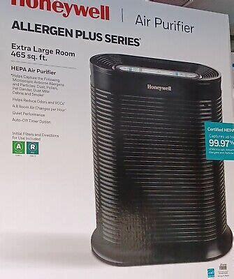 Honeywell True HEPA Extra Large Room Air Purifier Allergen Plus Series