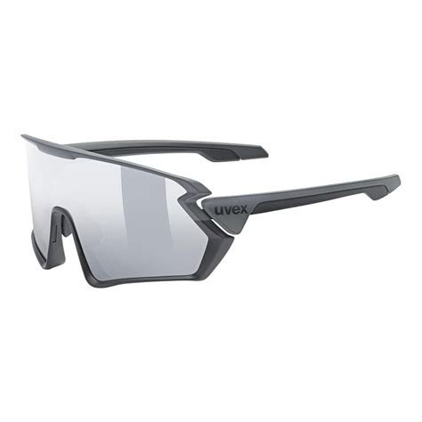 Gafas Uvex Sportstyle 231 Gris Negro Mate Con Lentes Espejadas Plateado