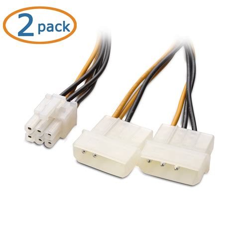 Mua Cable Matters 2 Pack 6 Pin Pcie To Molex Power Cable 6 Inches 2 Molex To 6 Pin Pcie Trên