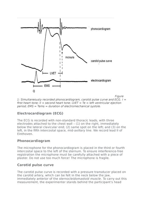 Practicals Answ Figure Simultaneously Recorded Phonocardiogram