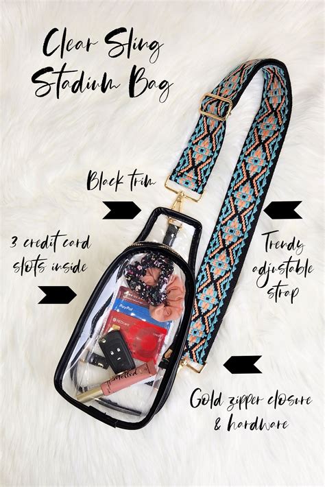Clear Sling with Trendy Strap | Stadium Bag – DaniEmCo