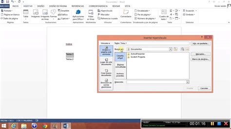 Hipervinculos Y Marcadores En Word 2013 YouTube