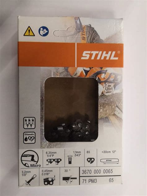 Stihl 3670 000 0065 Chaîne de tronçonneuse 1 4 Picco Micro 3 PM3 1 1