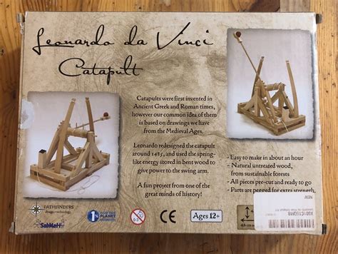 Open Box Sealed Pieces Leonardo Da Vinci Catapult Kit Ebay