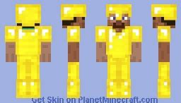 Steve in gold armor Minecraft Skin