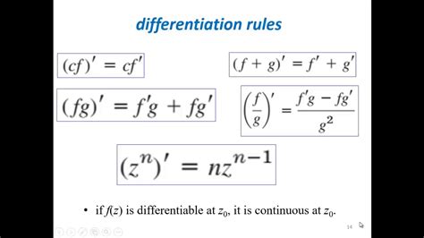 Chapter 1 Complex Analysis Youtube