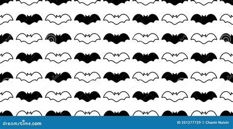 Bat Seamless Pattern Halloween Vector Dracula Vampire Ghost Doodle Gift