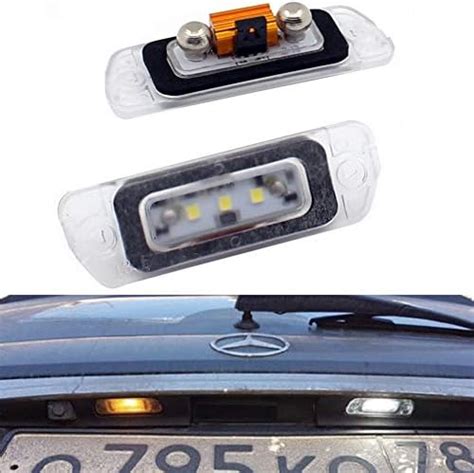 Xinctai 2pcs Led Rear License Plate Light Lamp For Mercedes Benz X164 W164 W251