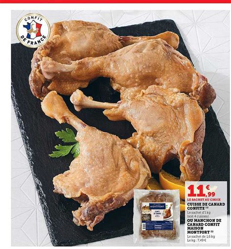 Promo Cuisse De Canard Confite Ou Manchon De Canard Confit Maison