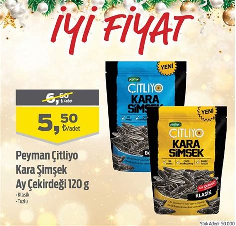 Peyman Çitliyo Kara Şimşek Ay Çekirdeği 120 g İndirimde Market