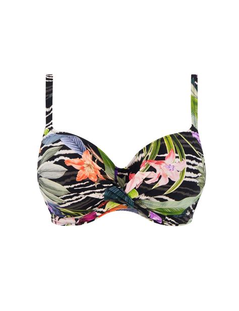 Maldives Floral Wired Full Cup Bikini Top Fantasie M S