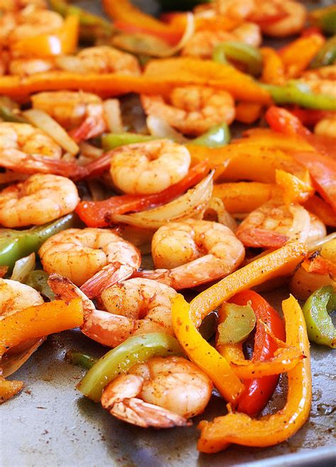 Sheet Pan Shrimp Fajitas Life In The Lofthouse