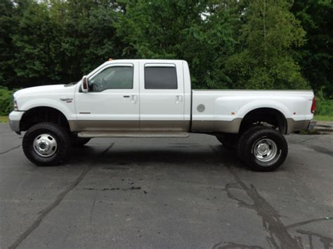 2007 Ford F 350 Crew Cab Dually King Ranch Turbo Diesel 77k Miles Lift