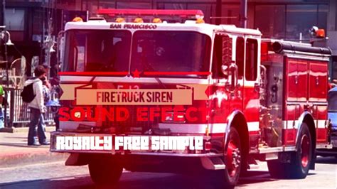 American Fire Truck Siren Sound Youtube