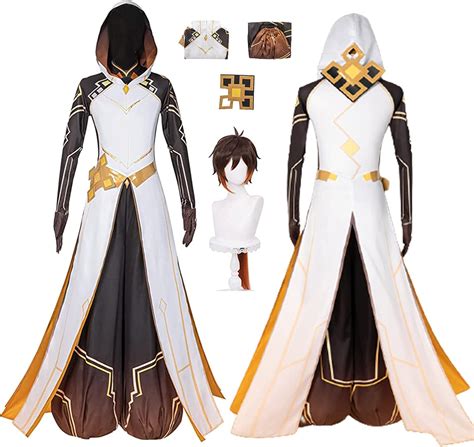 Game Genshin Impact Zhong Li Cosplay Costume Outfits Zhongli Costume