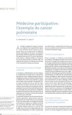 Médecine participative l exemple du cancer pulmonaire