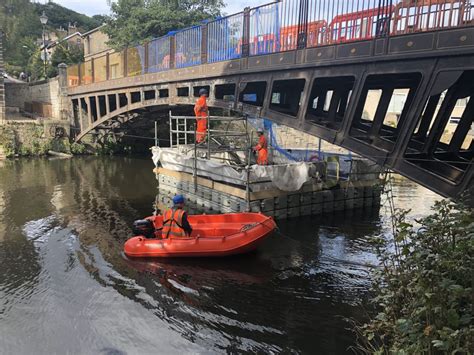 Pontoon For Historic Newlay Bridge Floating Pontoon Solutions