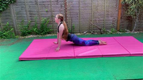 ️ Gymnast Karina Does A Gymnastics Tutorial For A Backward Walkover