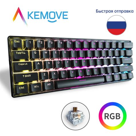 Kemove Dk Sombra Teclado Mec Nico Mini Bluetooth Rgb Quente