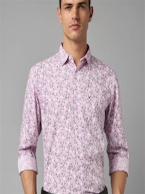 Buy Allen Solly Slim Fit Floral Printed Formal Pure Cotton Shirt