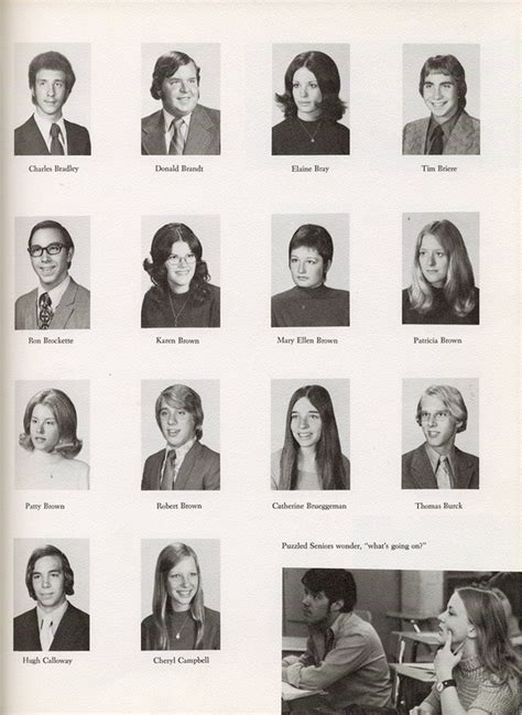 1973 Yearbook Seniors Center Line High School Memories