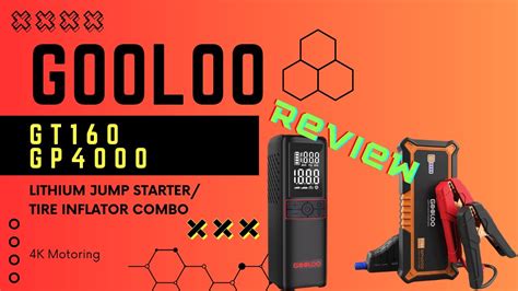 Gooloo Titan GP4000 Jump Starter And GT160 Tire Inflator REVIEWED